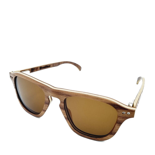 Lunettes de soleil en bois de noyer