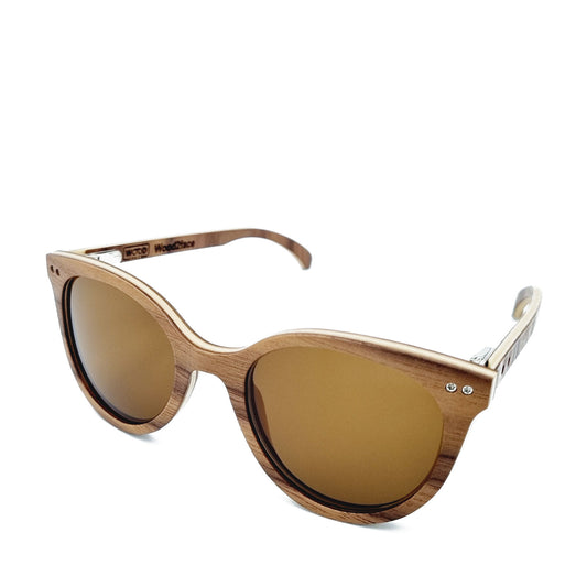 Lunettes de soleil en bois de noyer