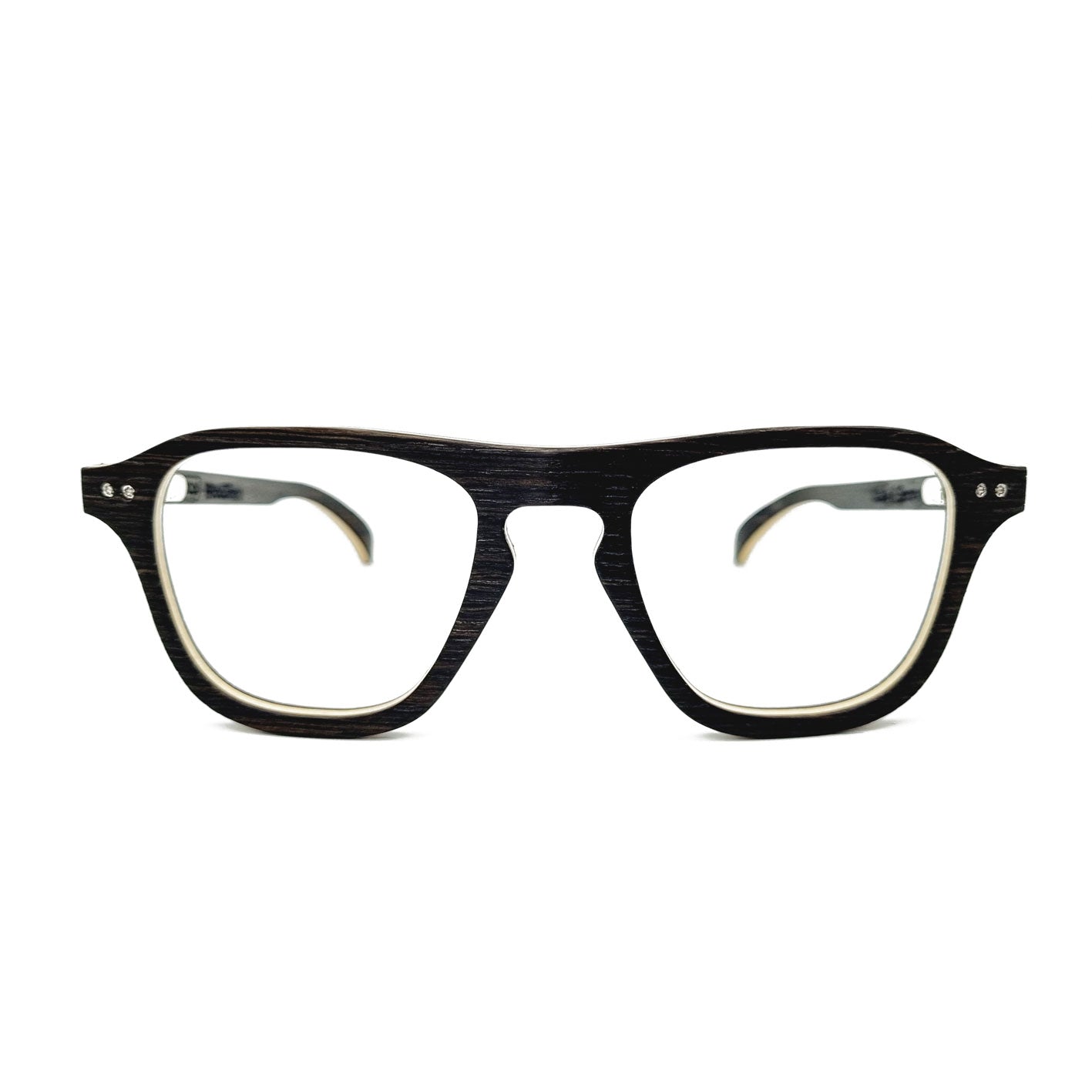 Lunettes en bois de chêne des marais