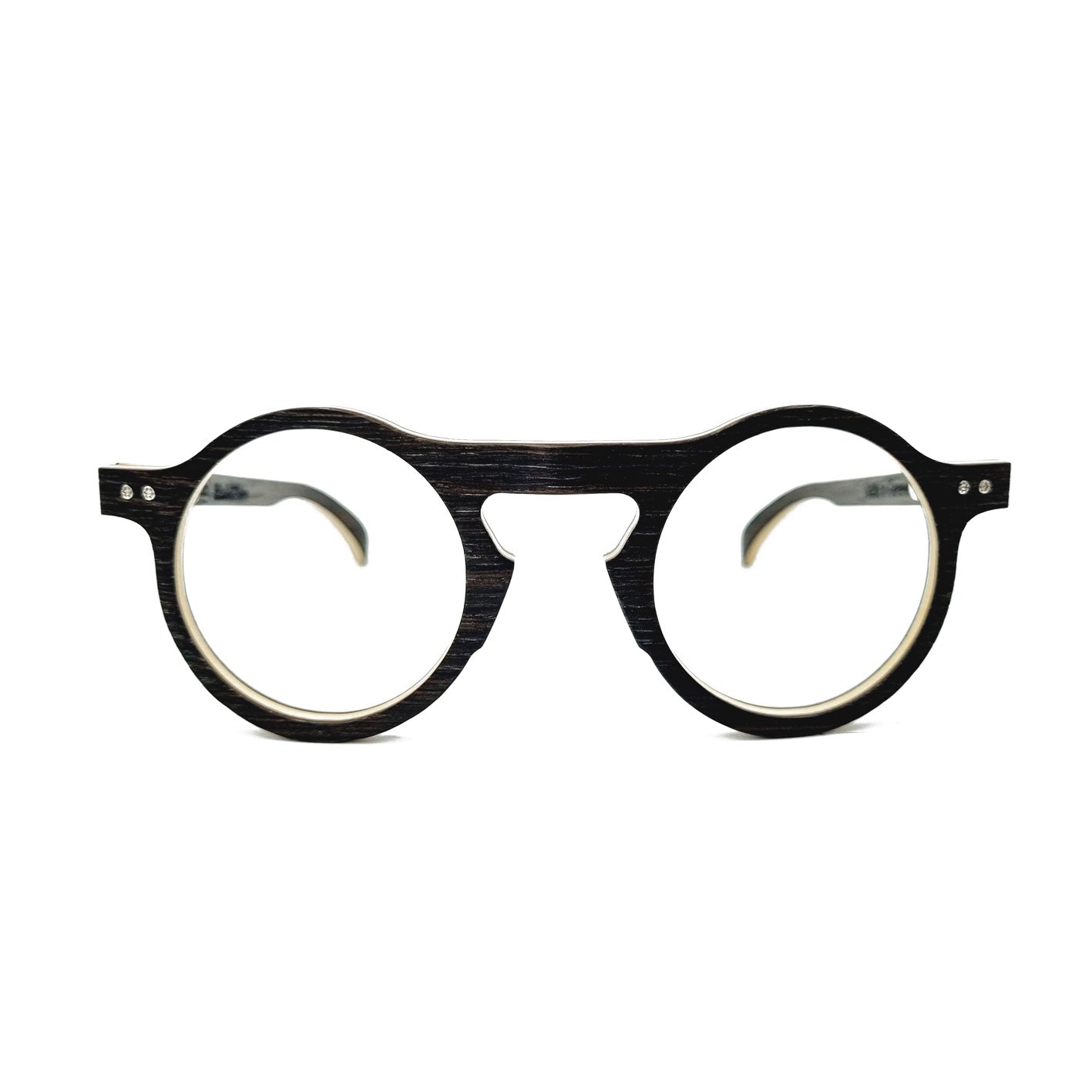 Lunettes en bois de chêne des marais