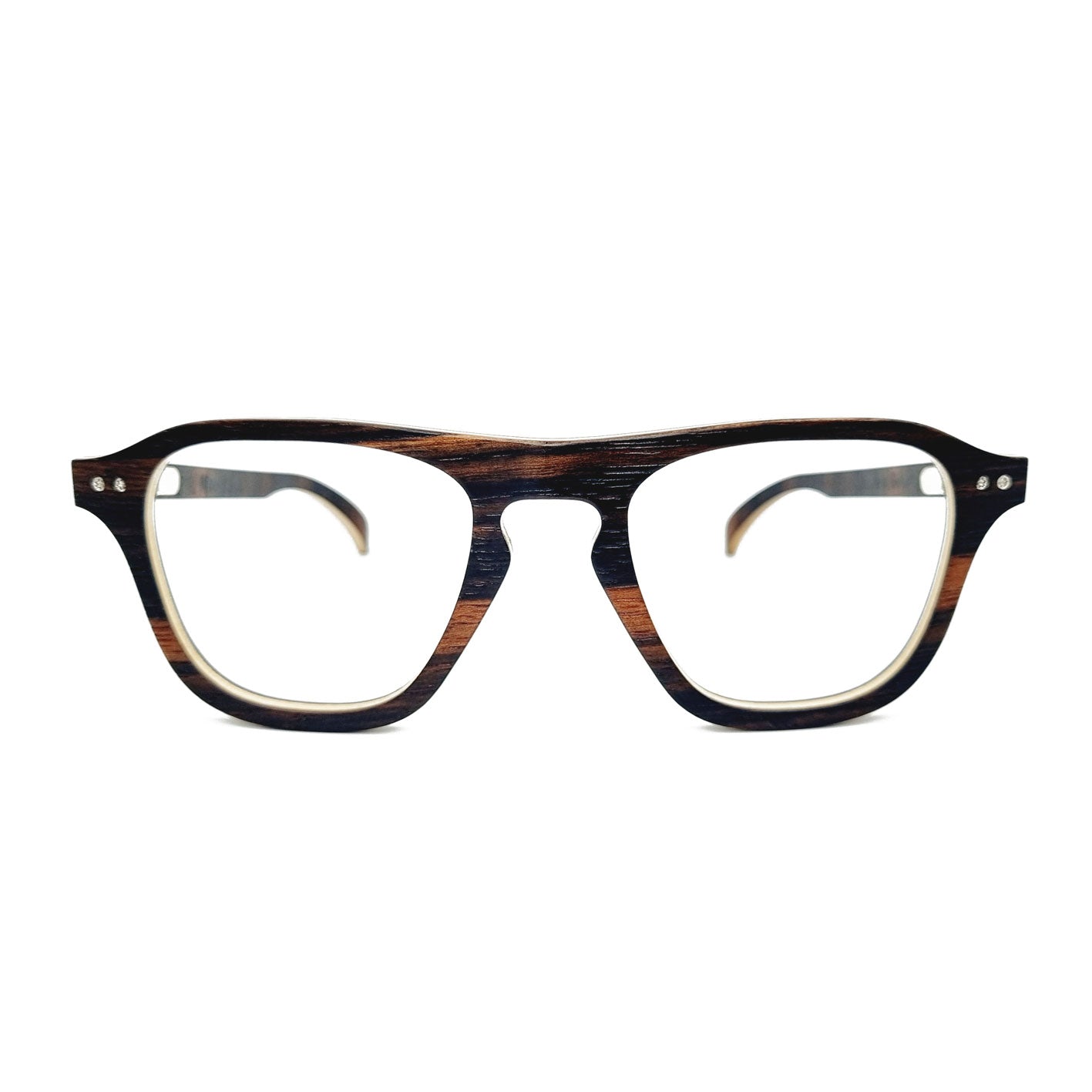 Lunettes en bois d'ébène de macassar