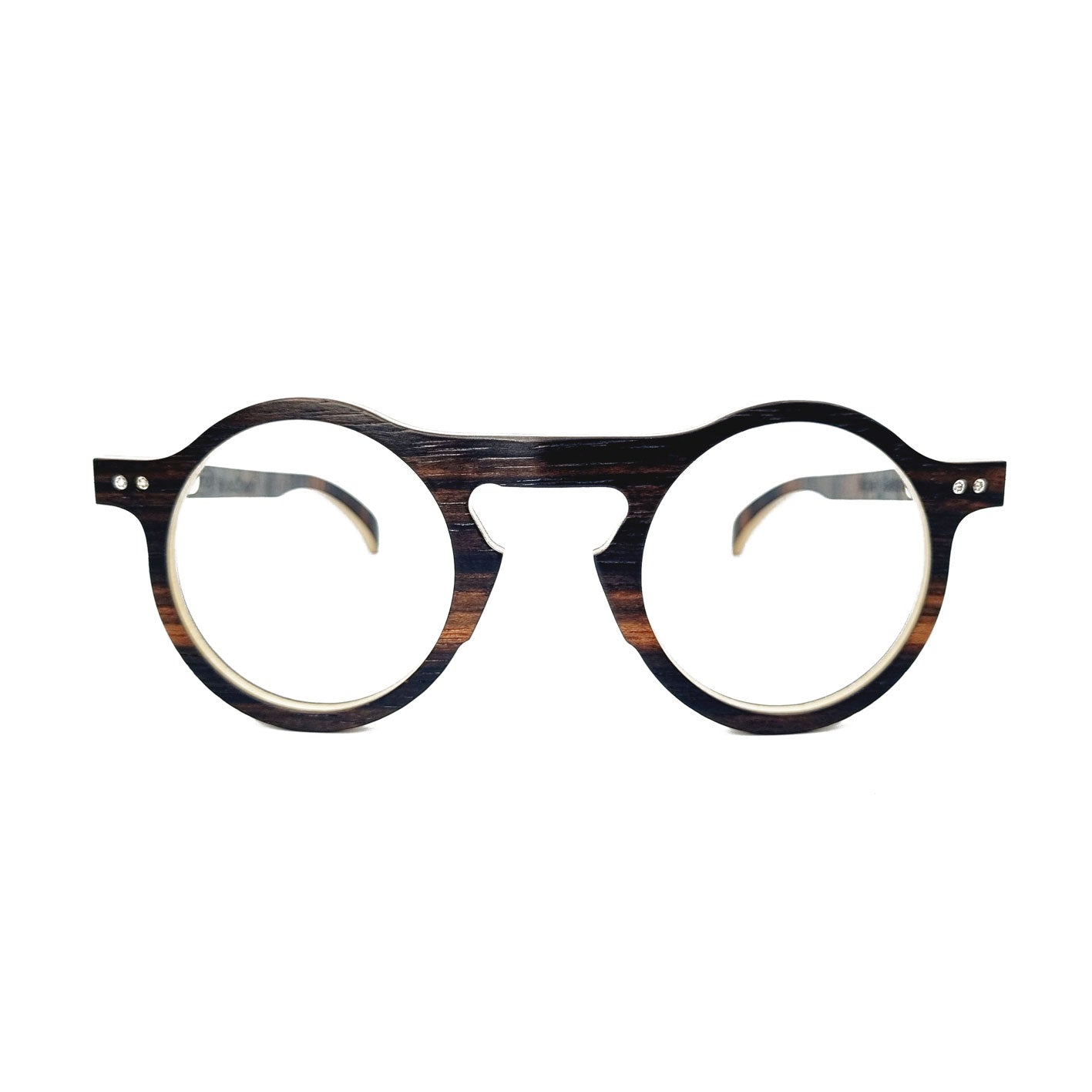 Lunettes en bois d'ébène de macassar
