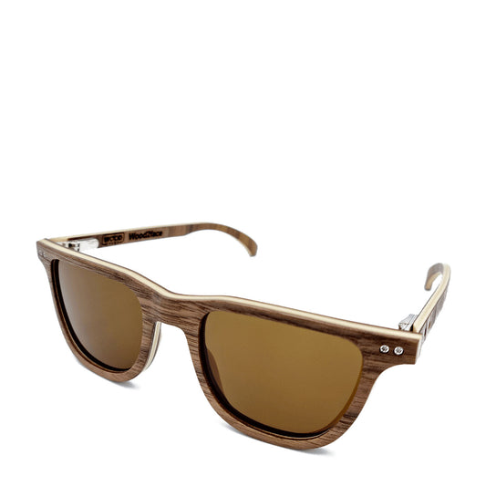 Lunettes de soleil en bois de noyer