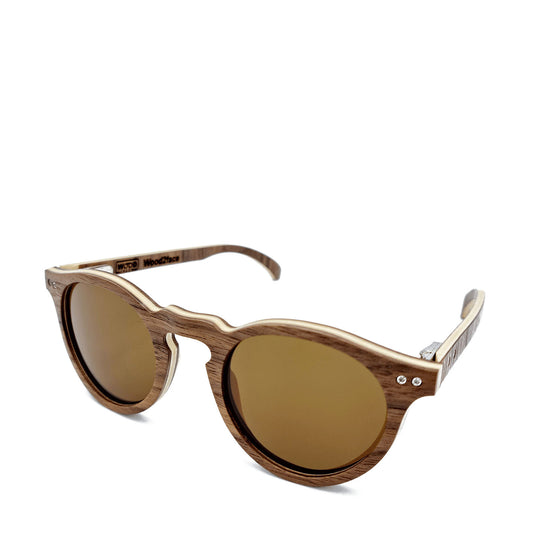 Lunettes de soleil en bois de noyer