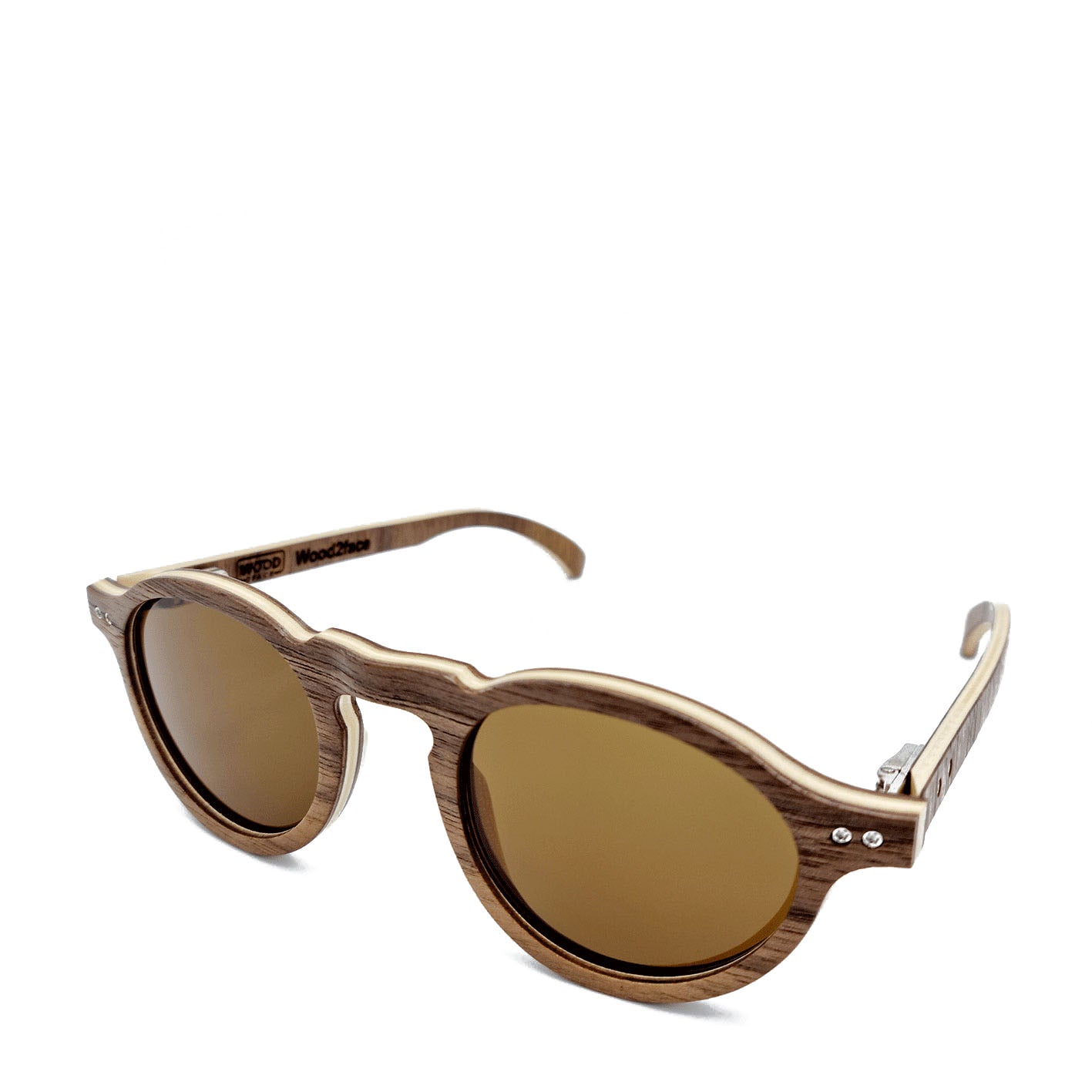 Lunettes de soleil en bois de noyer